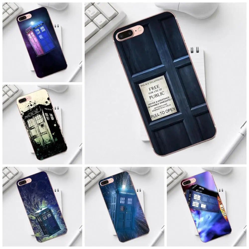

Dr Who Tardis Police Box Glasxy Soft TPU Print Phone For Galaxy Alpha Core Prime Note 4 5 8 S3 S4 S5 S6 S7 S8 S9 mini edge Plus