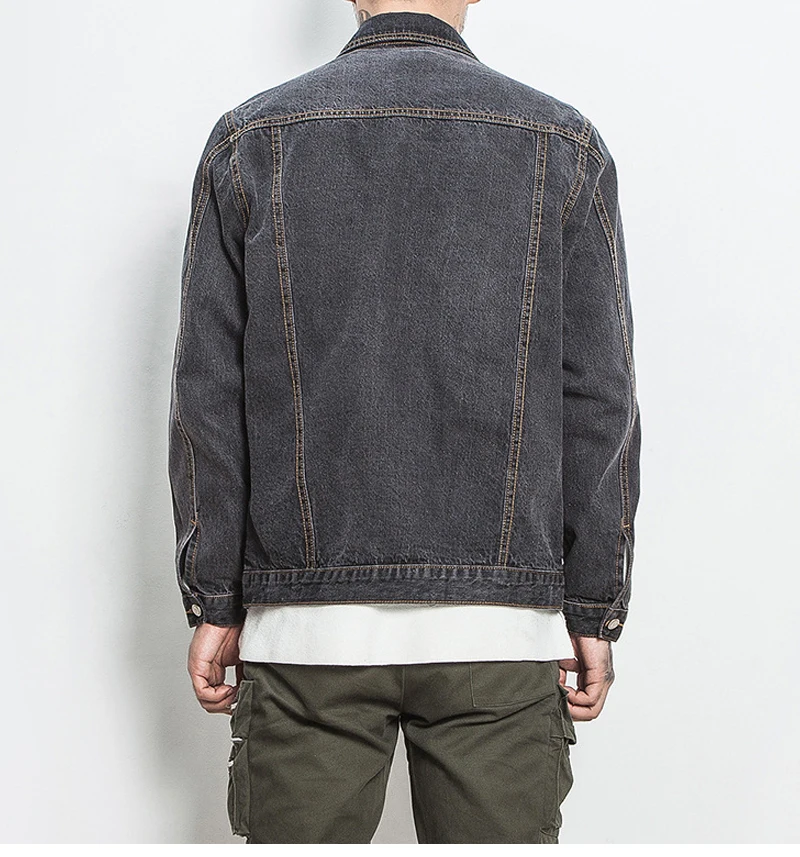 Denim Jacket Men 5Xl Hip Hop     (10)