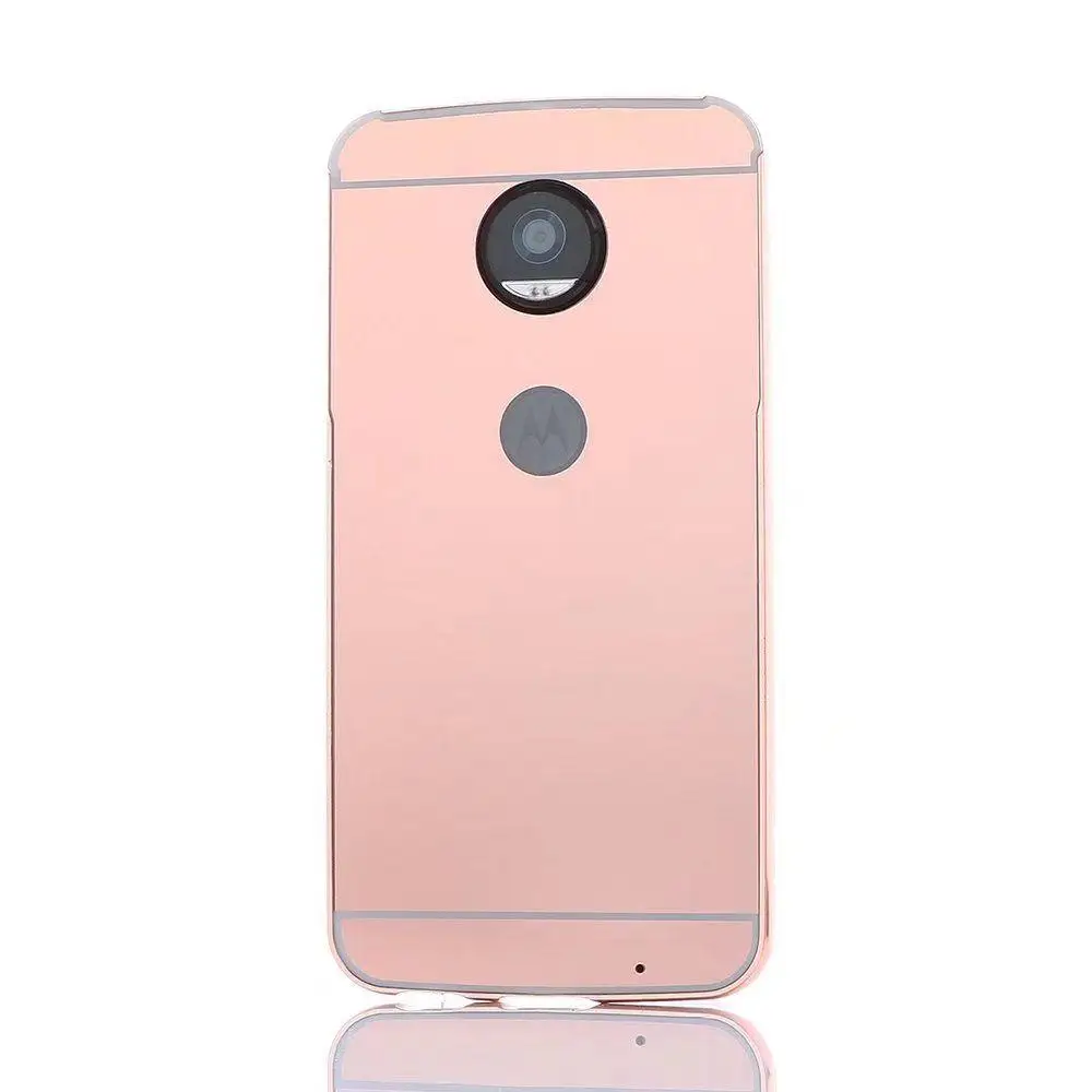 

For Motorola Moto G5S / G5S Plus Hot Sale Luxury Shockproof Aluminum Metal Bumper Mirror Back Mobile Phone Case Cover