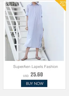 SuperAen, европейский размер, длинный рукав, женское платье, осень, новинка, высокая талия, хлопок, женское платье, свободное, модное платье для женщин