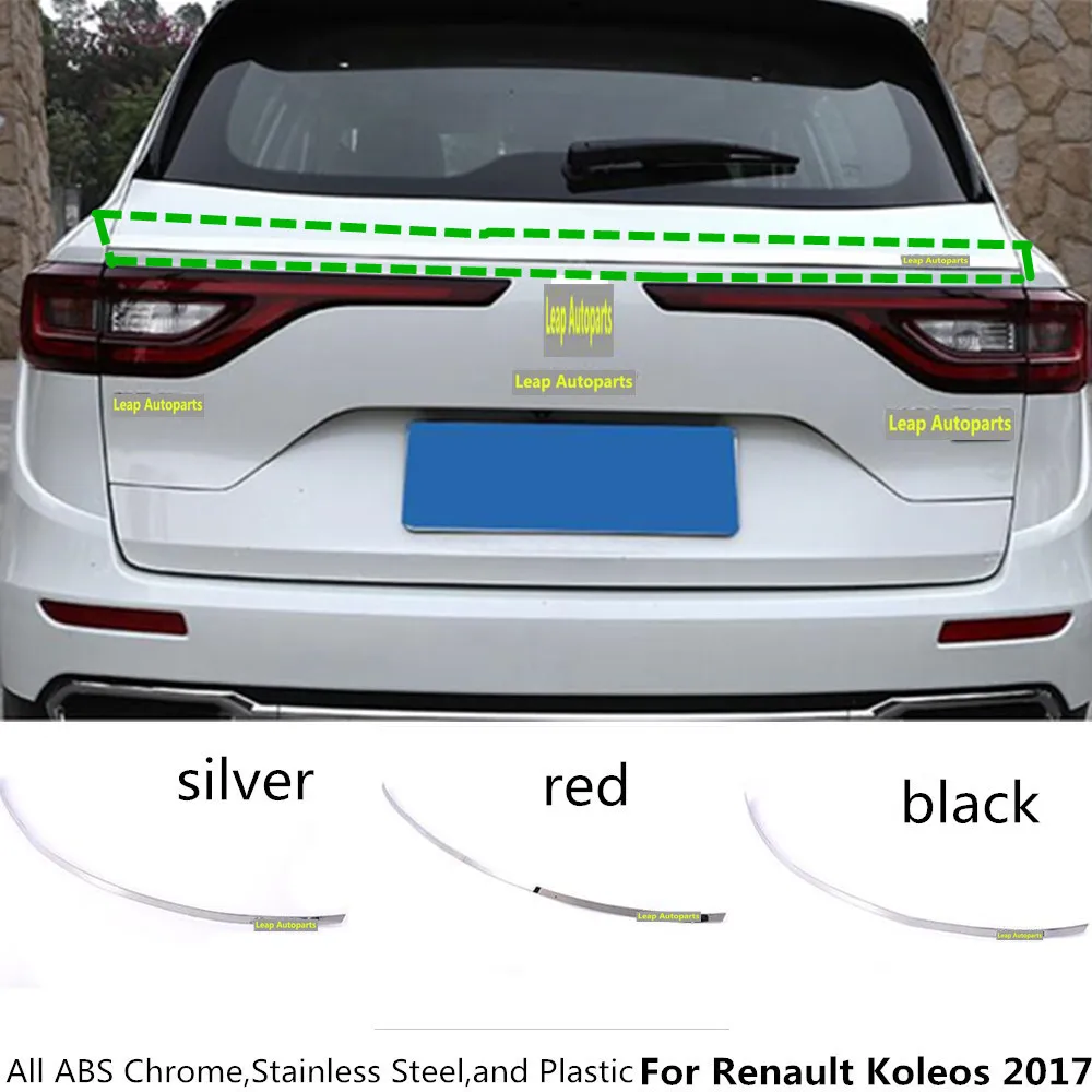 For Renault Koleos 2017 2018 2019 car body styling cover stainless steel Rear door upper tailgate