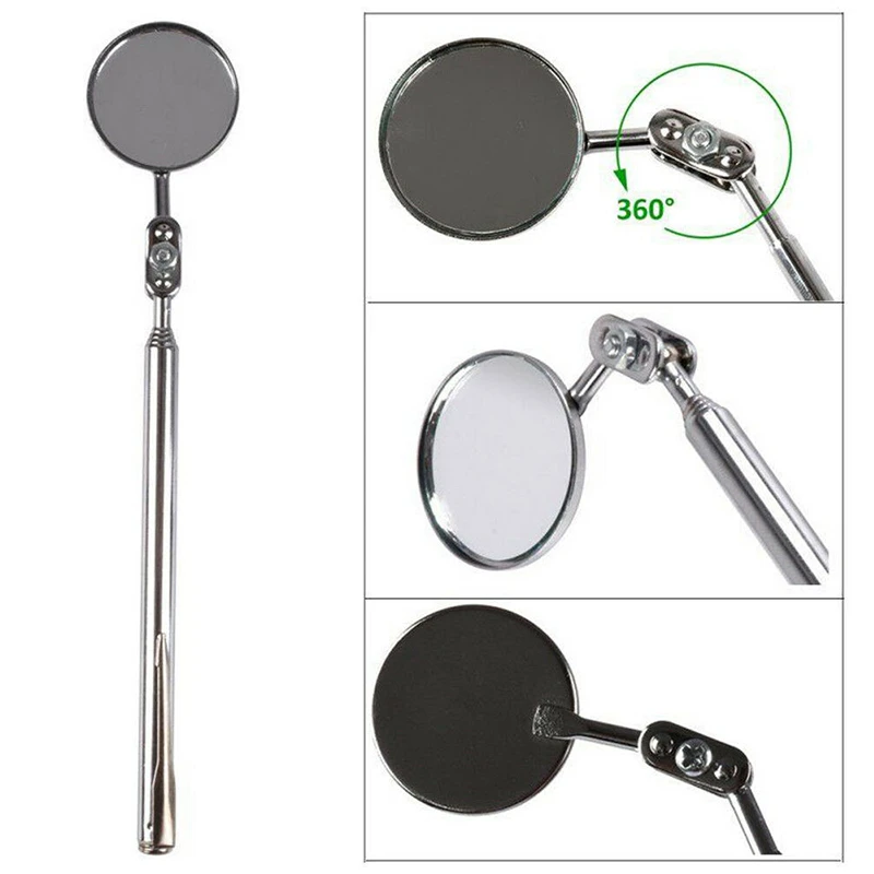 Portable Car Automotive Maintenance Inspection Mirror Folding Telescopic Reflector Welding Chassis Inspection Mirror Hand Tool