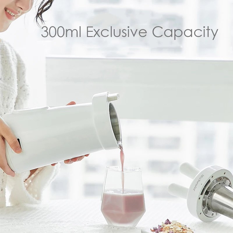Joyoung Household Mini Soymilk Maker Portable Cute Rabbit Soymilk Machine 1-2 Person Free Filter Fast Food Blender Mixer 300ml