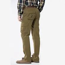 Новые осенние зимние мужские повседневные брюки карго мужские хлопковые Свободные мешковатые штаны мужские толстые брюки мужские боты одежда для мужчин