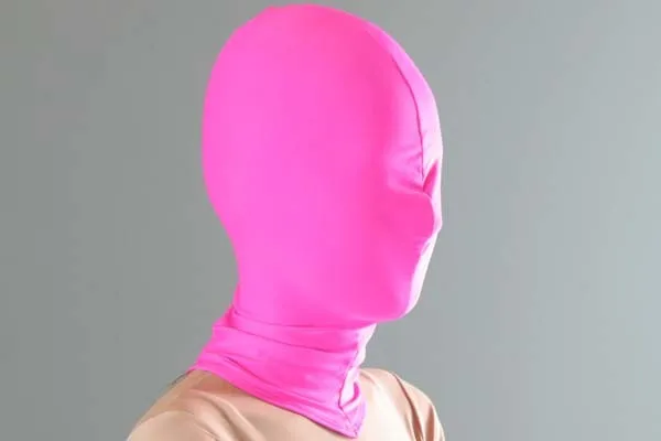 Классические костюмы для Хэллоуина розовые лайкра спандекс покрытие на голову колготки унисекс Фетиш Костюм зентай можно на заказ цвета