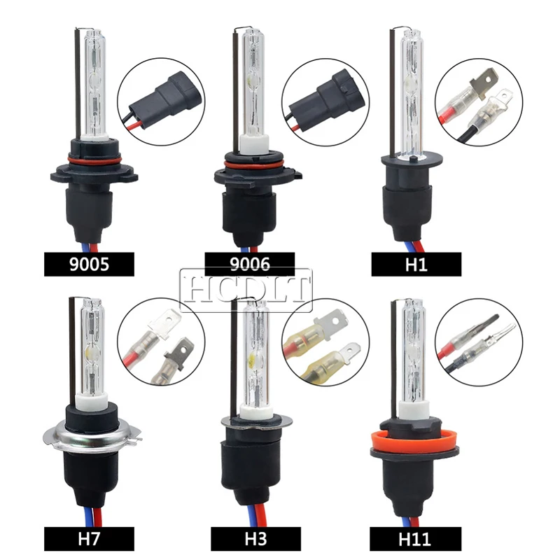 HCDLT AC 35W Cnlight HID Conversion Kit Xenon H1 H7 H11 9005 9006 D2H Cnlight Xenon Bulb 4300K 5000K 6000K 35W F3 Slim Ballast (3)