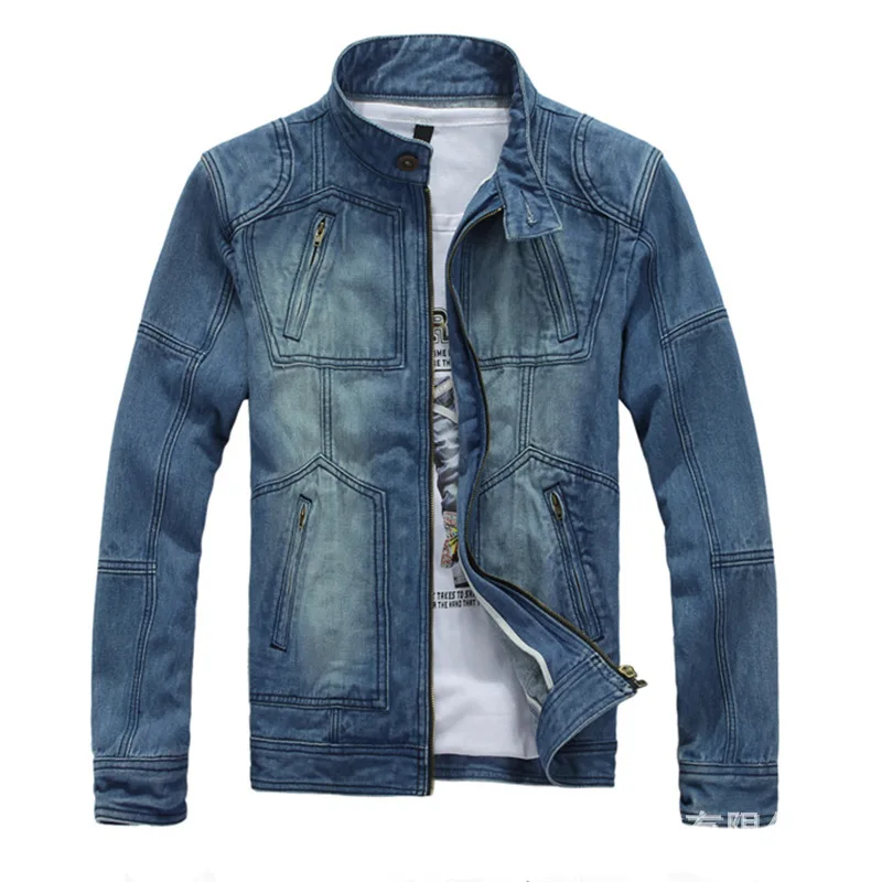 On Sale!the New 2015 Men Denim Jacket High end Leisure Men