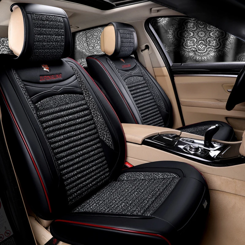  OUMANU Car Seat Covers Luxury leather auto seat cushion for Porsche Cayman Cayenne Macan Panamera B