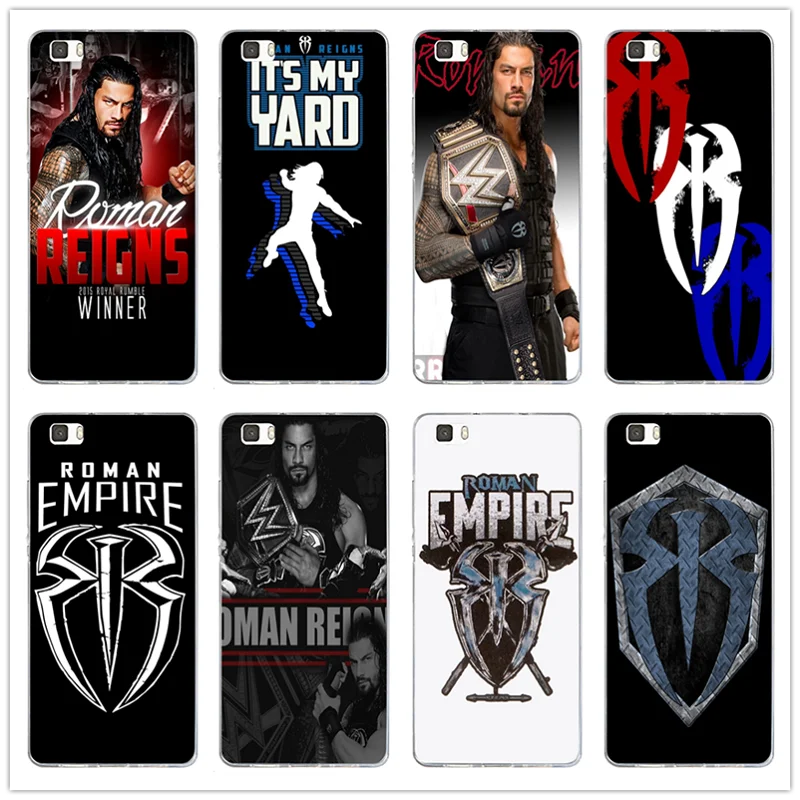 roman reigns logo spider wrestling silicone soft phone case for