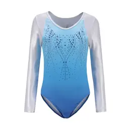 2019 для малышей и подростков для девочек балетная юбка скейт тренировочная одежда для занятий гимнастикой/комбинезоны с длинным рукавом