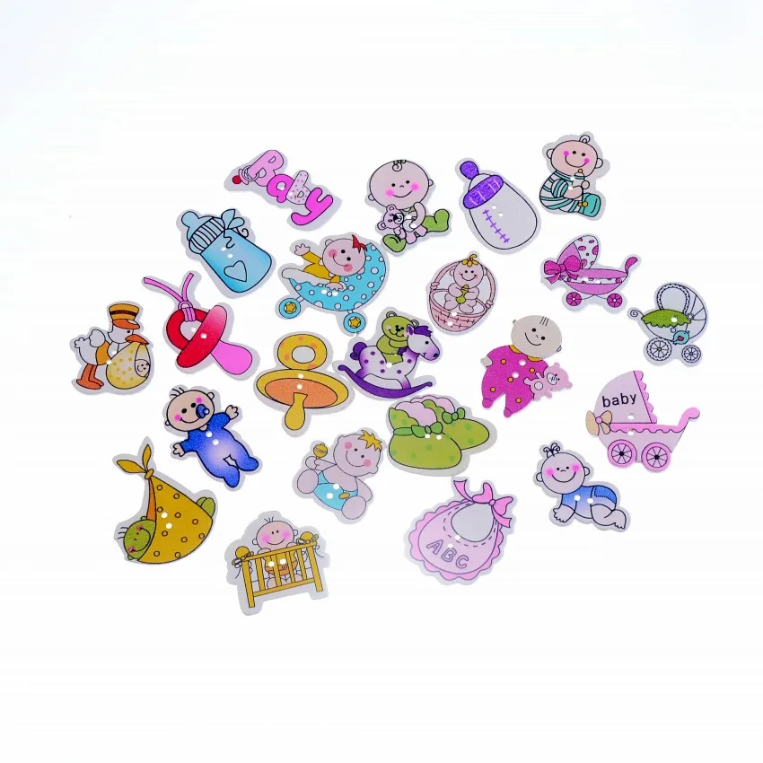 

Free shipping 50pcs Random Mixed 2 Holes Pattern Lovely Baby Sewing Wood Buttons Scrapbooking 30x22-36x35mm F1101