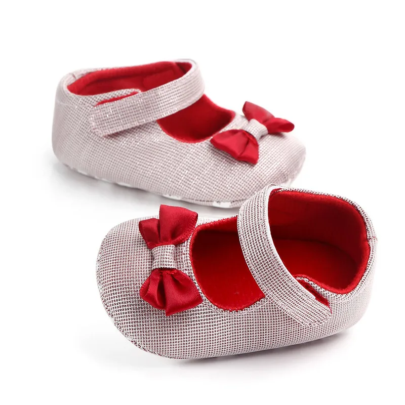 Baby Girl Shoes Girl Soft Soled Footwear Shallow Newborn Baby Bow Shoes for Autumn Spring Baby Shoes Girls Toddler Infant Shoes