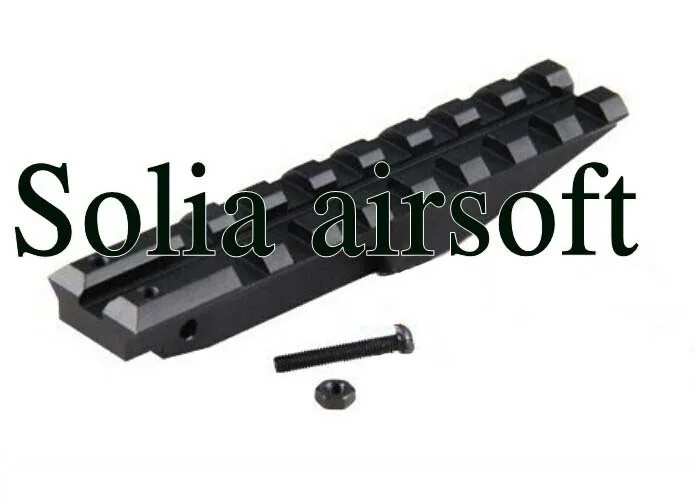 

Tactical 5KU Airsoft Rear Sight Rail Fit AK AEG Rifle for Hunting Picatinny Weaver 20mm Rail Base