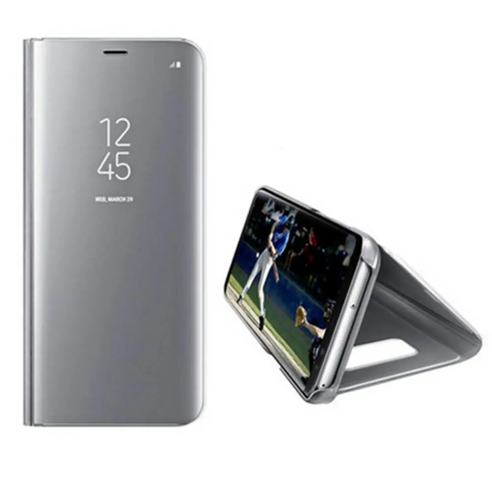 Зеркальный флип-чехол для телефона для samsung S6Edge S8plus S9 Смарт всего тела защиты мобильного телефона Обложка для samsung NOTE5 NOTE8 смарт-чип