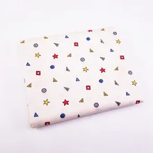 Хлопковая саржевая ткань с геометрическими узорами, хлопковая Лоскутная Ткань для шитья, стеганая одежда, материал 50x40 см