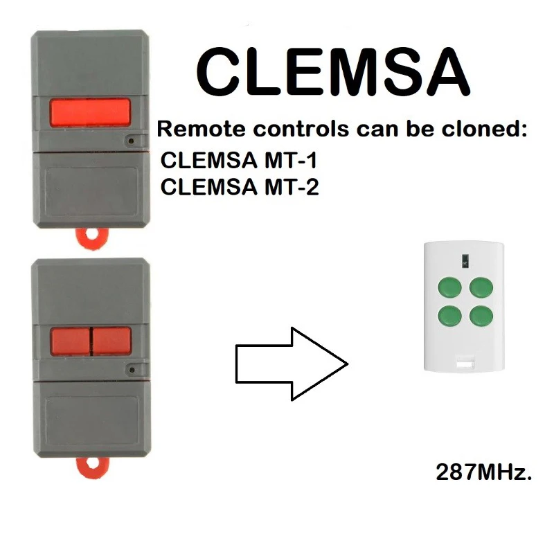 

Universal garage remote control For Clemsa MastercodeMV-1, MV-12, MV-123 Garage Universal Control Command 433 MHz remote control