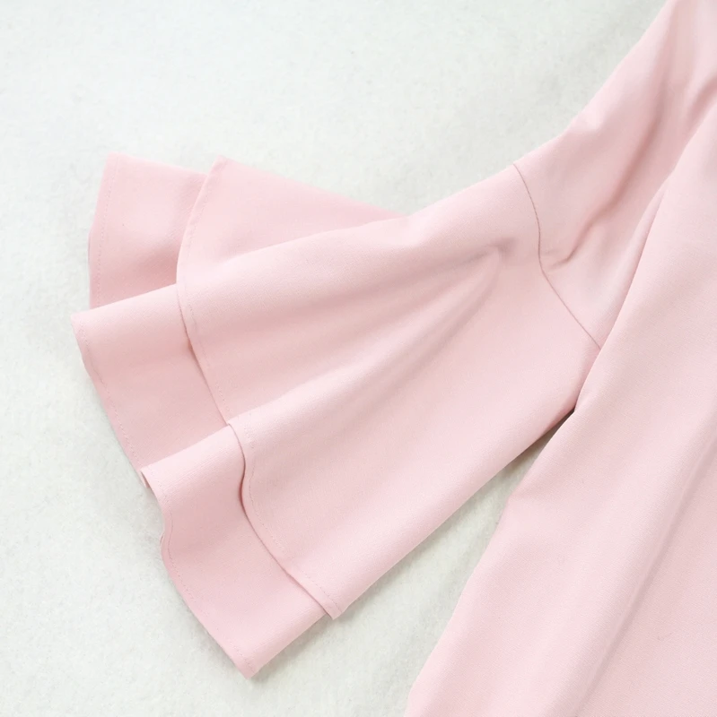 Manteau 1 Lotus Costume Manches Jambe Taille Été Haute Nouveau Printemps Large Section Grande Et Rose Mince qUnBvnxwZ
