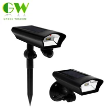 Светодиодный светильник на солнечной батарее с датчиком движения PIR, наружный водонепроницаемый монитор, камера в форме прожектора, Солнечная лампа безопасности для сада