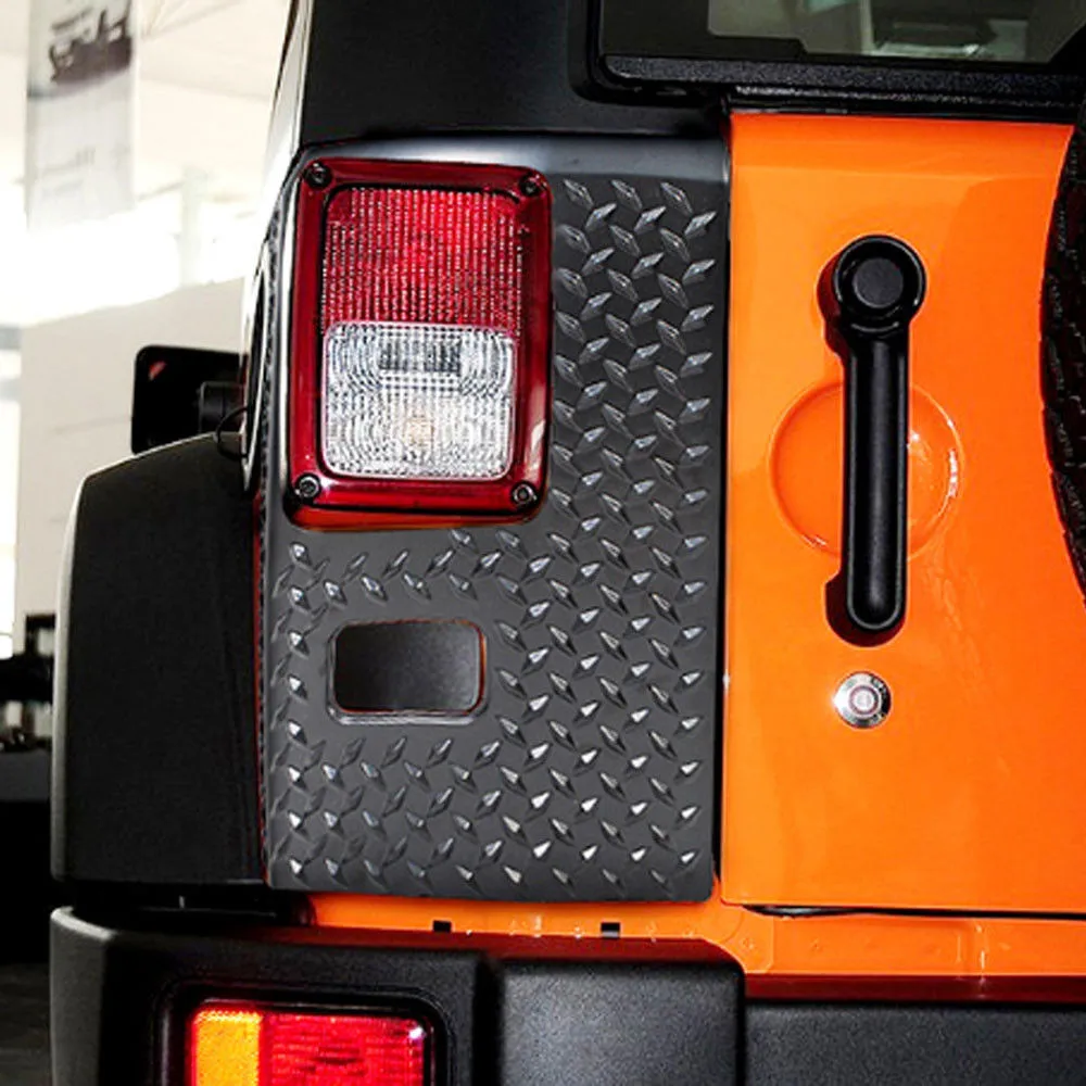BBQ@ FUKA подходит для 2007- джип Вранглер задний светильник лампа Защитная крышка ABS накладка протектор автомобиля аксессуар