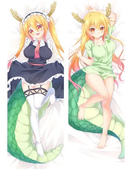 

Japanese Anime Dakimakura Miss Kobayashi's Dragon Maid Tohro Pillow Cover Cases Hugging Body Sexy Cushions 17019