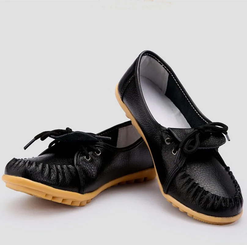 Belle Mocassins Chaussures noir Mocassin Couleurs Femme Femmes Appartements D'été P5d51 Cuir Doux Sur yellow Souple orange Véritable Glissement Bonbons White E8qtTww