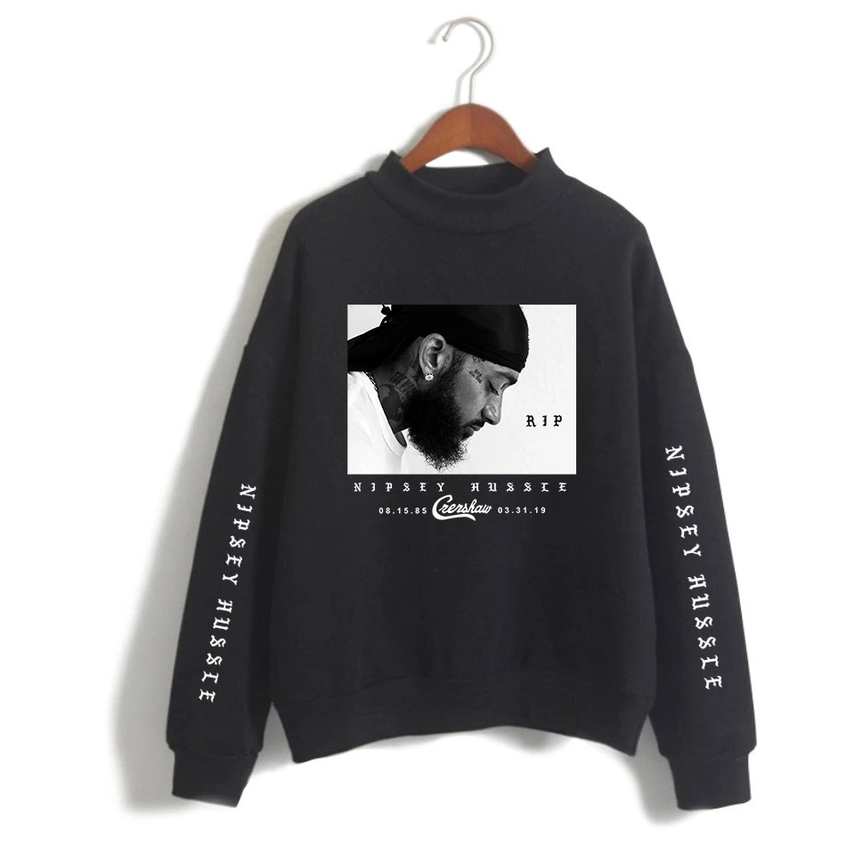Kpop R.I.P Nipsey Hussle Women Turtleneck Hoodies Harajuku High Collar Winter Winter Sweatshirts Hoodie Hoody Women's Hooded 4XL Kpop R.I.P Nipsey Hussle Women Turtleneck Hoodies Harajuku High Collar Winter Winter Sweatshirts Hoodie Hoody Women's Hooded 4XL