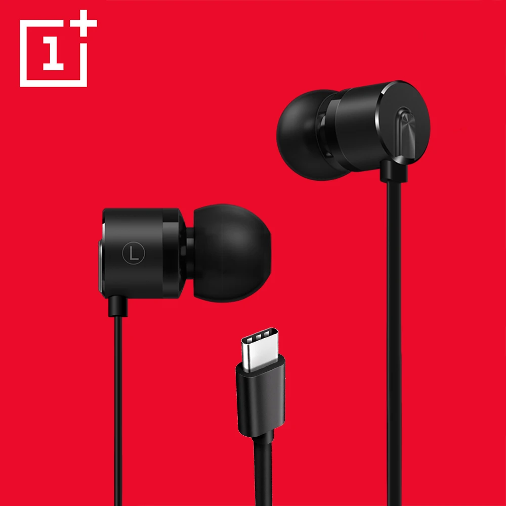 

Original OnePlus Type-C Bullets Earphones OnePlus Bullets 2T In-Ear Headset With Remote Mic for Oneplus 6T Mobile Phone