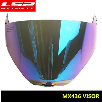 

LS2 MX436 Original Motocross helmet lens visor anti-scratch off road helmet silver rainbow transparent smoke glasses