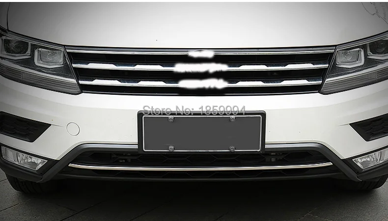 Buy for 2016 2017 2018 VW Tiguan mk2 Front Bottom Bumper Molding racing grill trim Cover