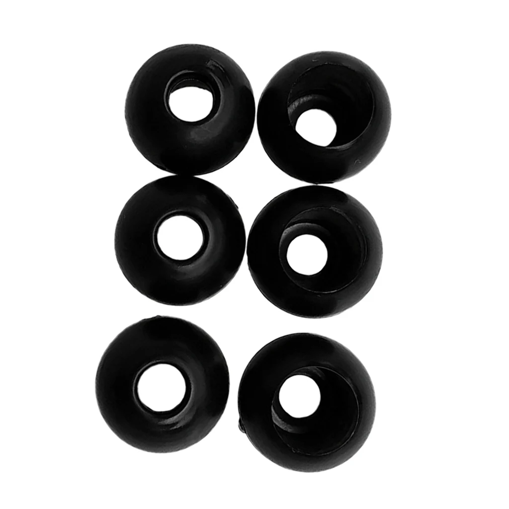 6 Pieces Elastic Shock Cord Bungee Rope Toggle Round Ball End Lock Stopper Stop Buckles Gear Replacement