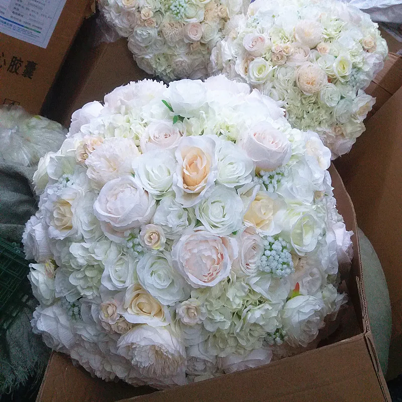 SPR Новинка! Свадебный Стол центральный шары из искусственных цветов Свадебный Настольный цветок стол центральный