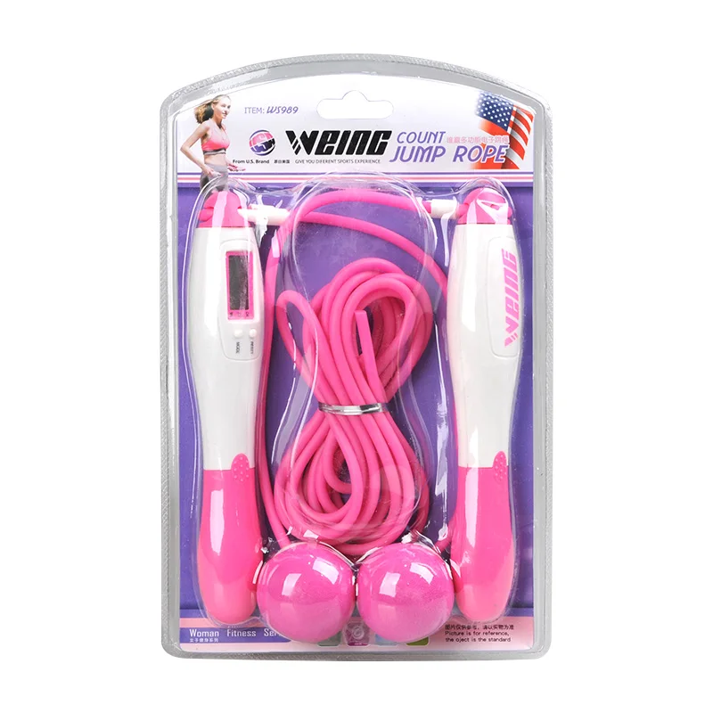 

Weing Multifunctional no-rope Counting Jump Rope Body Building Jump Rope Skipping Sports Fitness Rope with Package