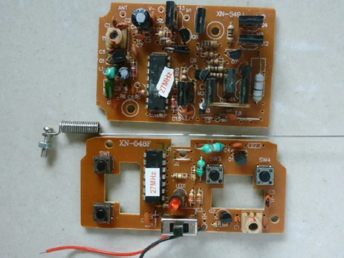 1Set 4 Channels Receiver + Transmitter Board 27MHZ High