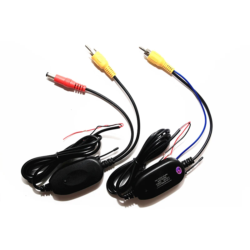 

Wireless parking camera RCA cable 2.4 Ghz Wireless RCA port Transmitter Receiver kit for all car rear view reversing camera