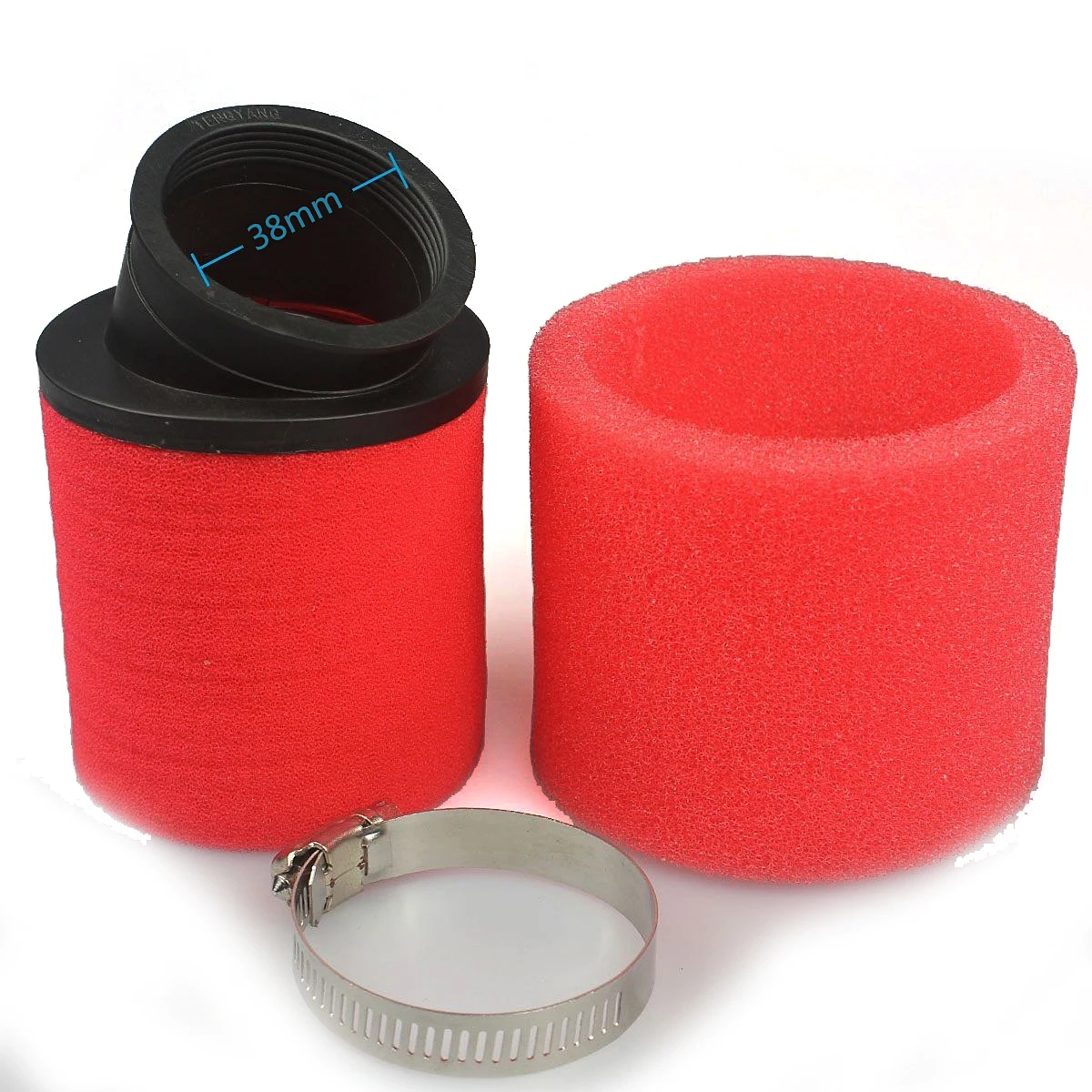 

Top Quality 38mm Bent Angled Foam Air Filter sponge air filter Dropshiping