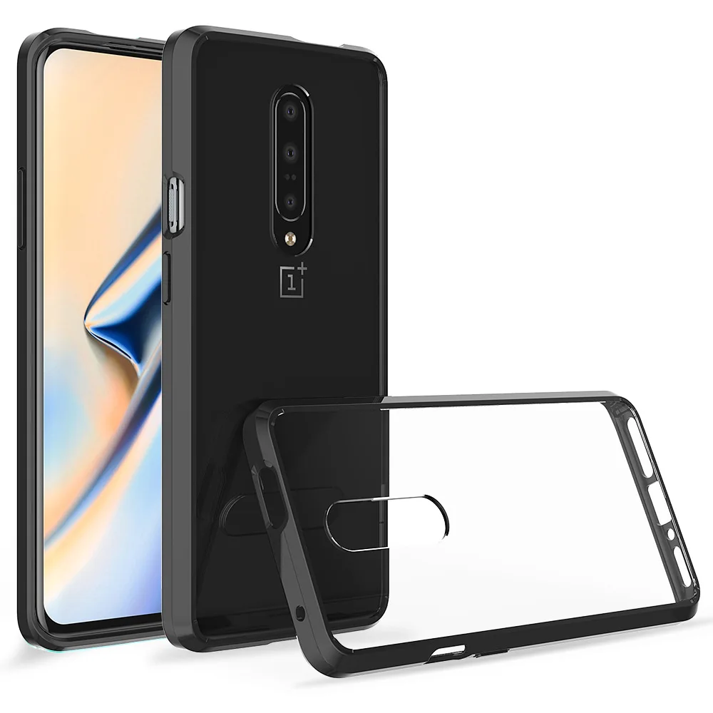

For Oneplus 7 Case One plus 7 TPU Bumper Hard PC Acrylic Clear Hybrid Crystal Phone Cover For Oneplus 7 Oneplus7 Back Case Shell
