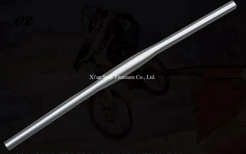^Cheap Titanium GR9(Ti-3AL/3.5V) Bike Horizontal One Shaped Handlebar 25.4mm / 31.8mm x Customized Length for Mountain Bicycle ^Cheap Titanium GR9(Ti-3AL/3.5V) Bike Horizontal One Shaped Handlebar 25.4mm / 31.8mm x Customized Length for Mountain Bicycle