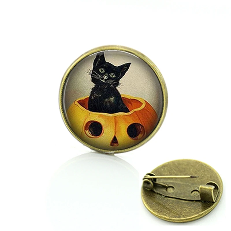 TAFREE Красивая мультяшная кошка брошь ювелирные изделия простой дизайн Сверхъестественное стимпанк Кошка Броши Булавки с животными подарок C722 - Окраска металла: c513