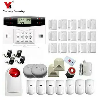 

Yobang Security GSM/SMS Security Alarm System Anti-Theft for Home Protection Remote Setting Arm/Disarm GSM Alarm System