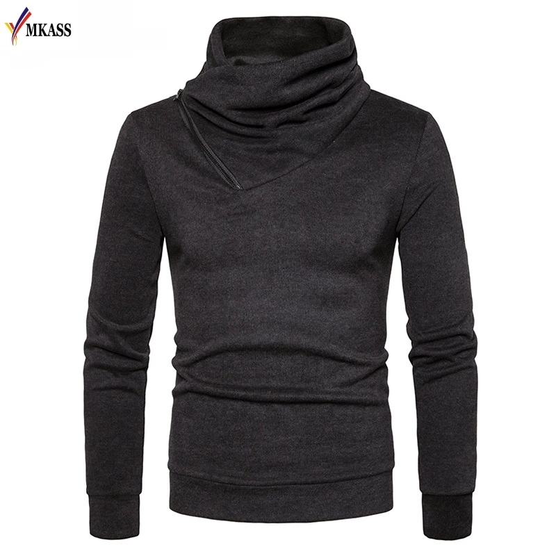 2018 Hot Sweater Pullover Men Male Brand Casual Slim Sweaters Men Soild Color Hedging Turtleneck Men