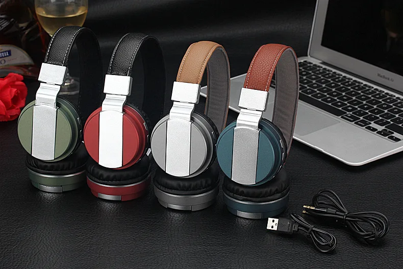 

Bluetooth Headphone Stereo Wireless Bluetooth 4.0 Foldable Metal Headset Portable Earphone Support TF Slot AUX MP3 Player