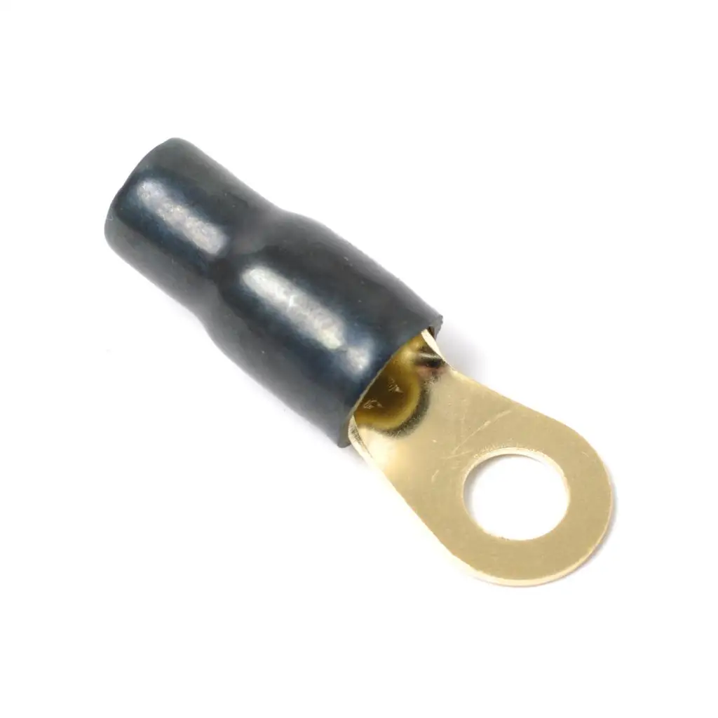 2 Pairs 4 AWG Power Ground Wire Connectors Assortment Crimp Ring Terminals