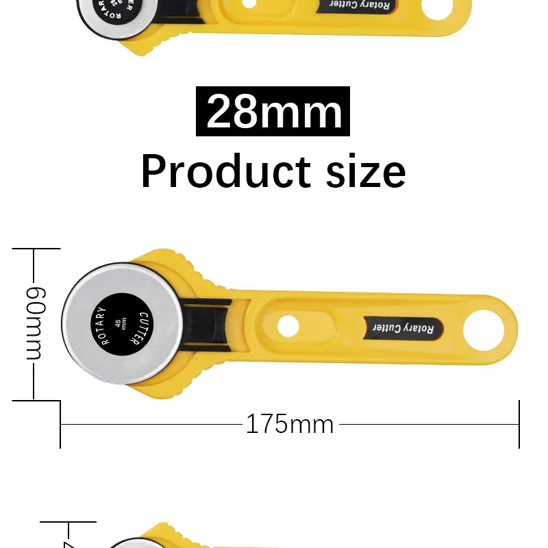 45 мм/28 мм роторный резак набор лезвий ткань круговая стежка резки лоскутное кожевенное ремесло швейный инструмент квилтер кожаный резак