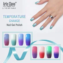 Arte Clavo 10 мл Лак для ногтей изменение температуры цвета Лаки быстрое высыхание гель УФ-гель для дизайна ногтей Гибридный гвоздь гель лак замочить
