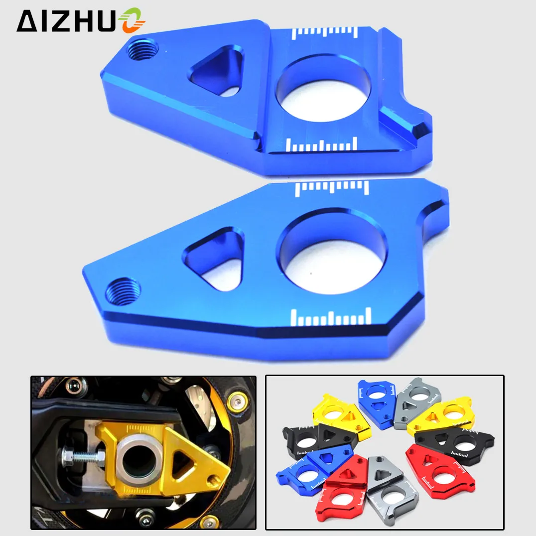 

CNC Motorcycle Chain Tensioner Rear Axle Spindle Chain Adjuster For YAMAHA YZF R1 FZ1 FZ8 tmax 530 2012 2013 2014 2015