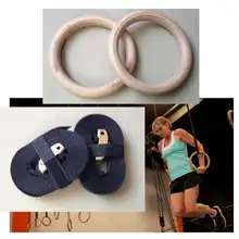 Бесплатная доставка деревянный 28 мм фитнес-упражнения гимнастические кольца тренажерный зал упражнение Кроссфит тянуть мышцы ИБП