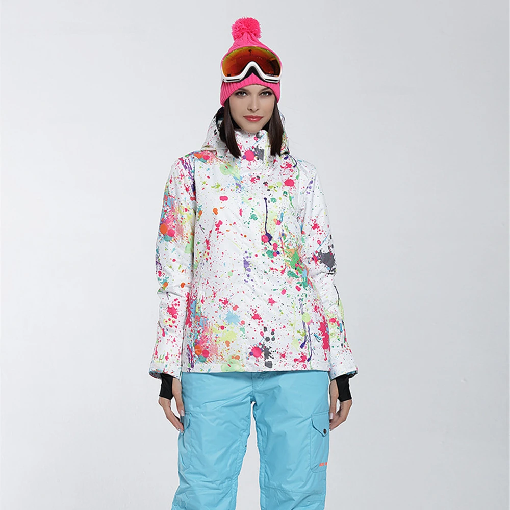Брендовые новые зимние лыжные куртки, костюм для женщин, уличная Водонепроницаемая Сноубордическая куртка, альпинистская Лыжная одежда