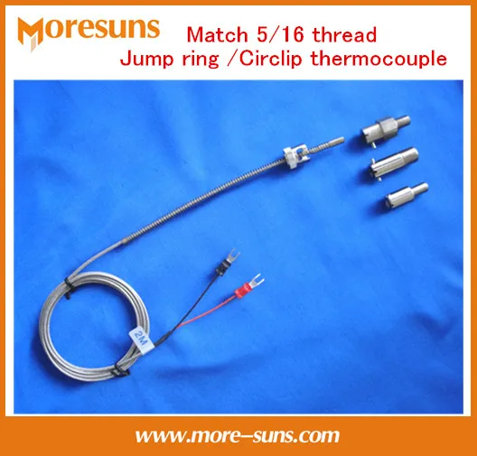 

Fast Free Ship 20pcs/lot Match 5/16 thread 2 M length jump ring /Circlip thermocouple