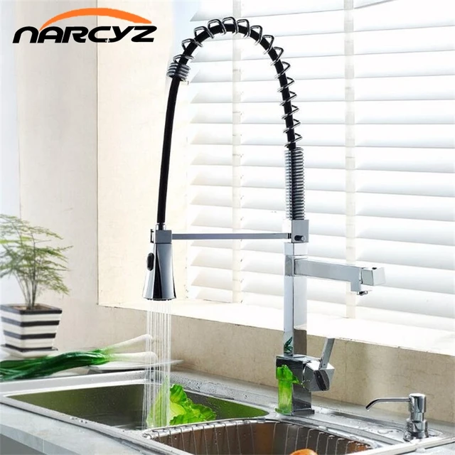 Best Quality New Kitchen Faucet Chrome Faucet for Kitchen With Pull Down Kitchen Mixer Pull Out 360 Swivel Single Lever Kitchen Tap  XT-111