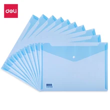 Deli 10pcs/set A4 File Folder Bag Durable Waterproof Paper File Document Folder Bag Office File Filing Product Deli 10pcs/set A4 File Folder Bag Durable Waterproof Paper File Document Folder Bag Office File Filing Product